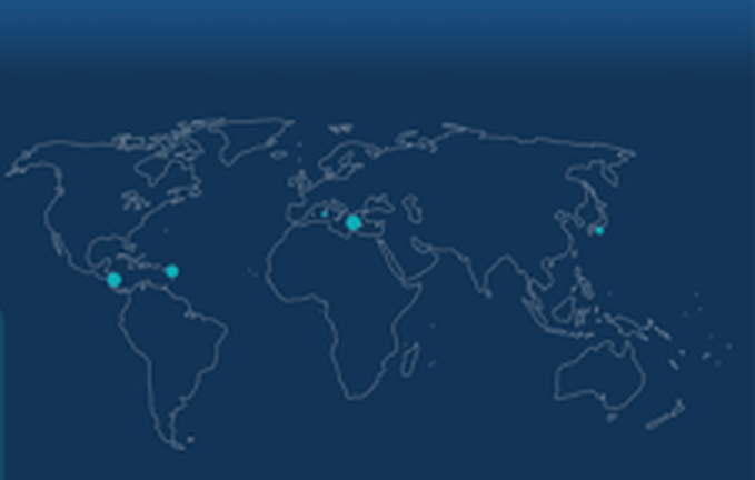 Mapa del mundo con las cinco Zonas Azules validadas